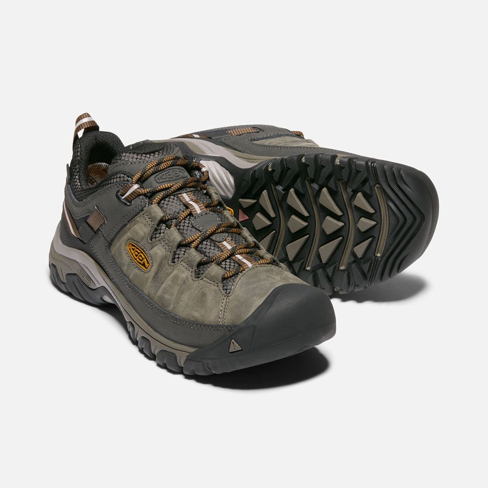 Zapatos de Seguridad Keen Mexico Verde Oliva/Negros - Hombre Targhee Iii Waterproof - RK1453267